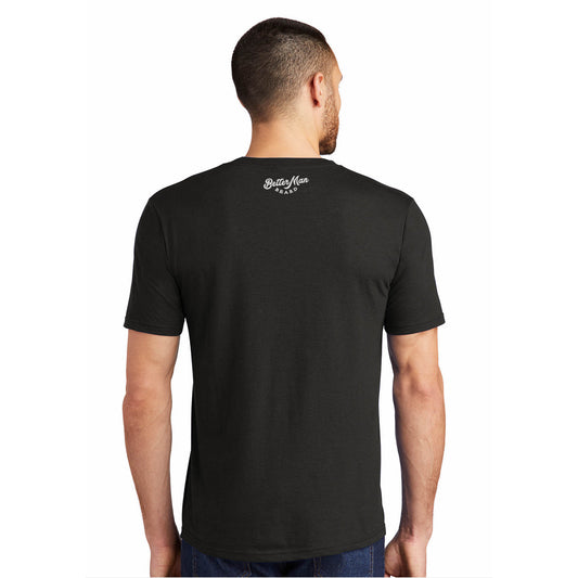 Better Man Beard Logo Black Short Sleeve Shirt