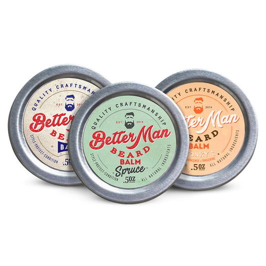 (0.5 oz) Three Scent Balm Travel Pack With Comb
