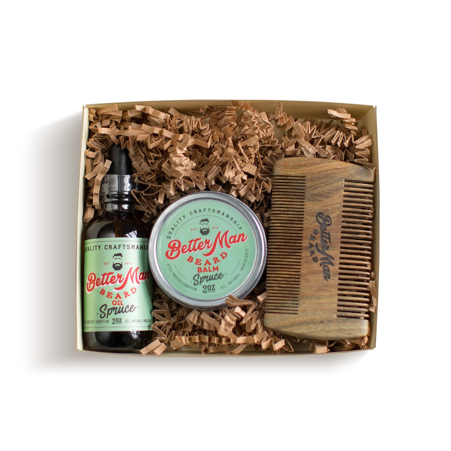 Better Man Beard Oil And Balm Kit Spruce Flavor