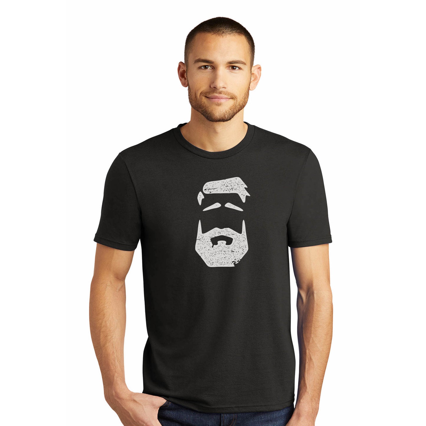 Better Man Beard Logo Black Short Sleeve Shirt