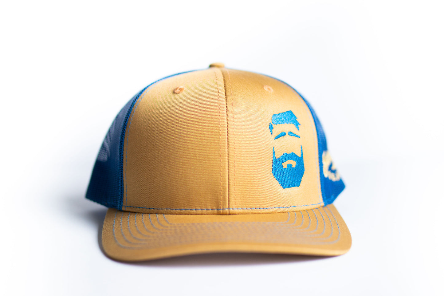 Better Man Beard Logo Hat Biscuit And True Blue